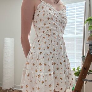 Aeropostale White Floral Mini Dress